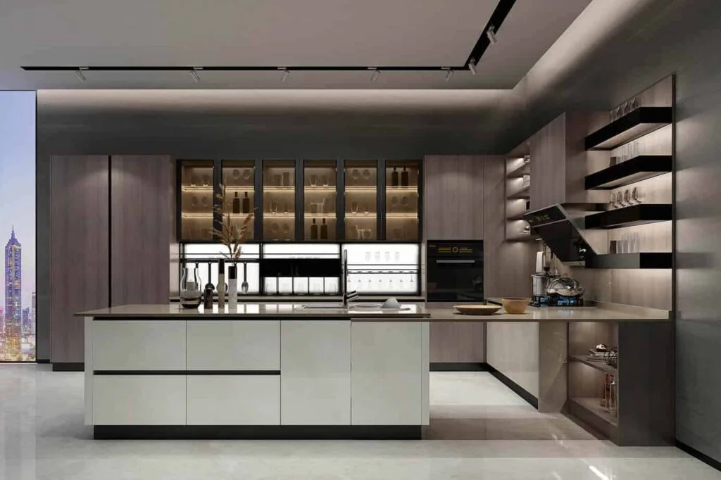 Glass Kitchen Cabinets